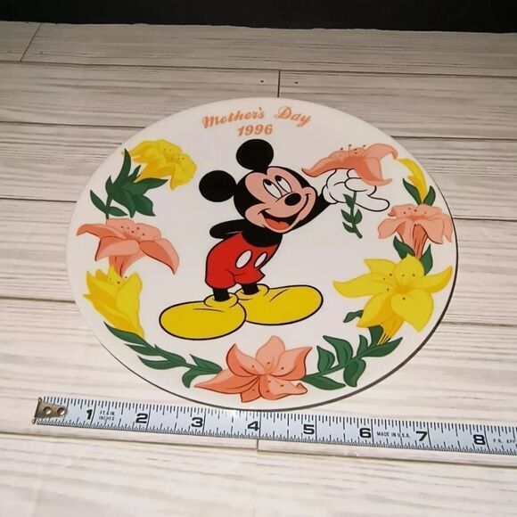 Grolier Vintage 1996 Walt Disney Mickey Mouse Mothers Day Plate Limited Edition - Picture 8 of 9